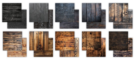 Craft Consortium Essential Craft Papers Scorched Wood 6x6 Paper Pad