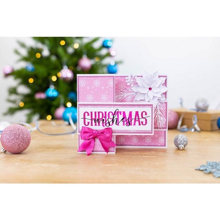 Crafter's Companion - Brush Christmas Wishes - 4x6 Clear Stamps