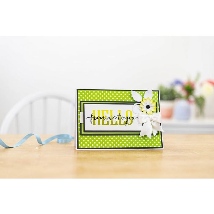 Crafter's Companion - Brush Hello From Me To You - 4x6 Clear Stamps