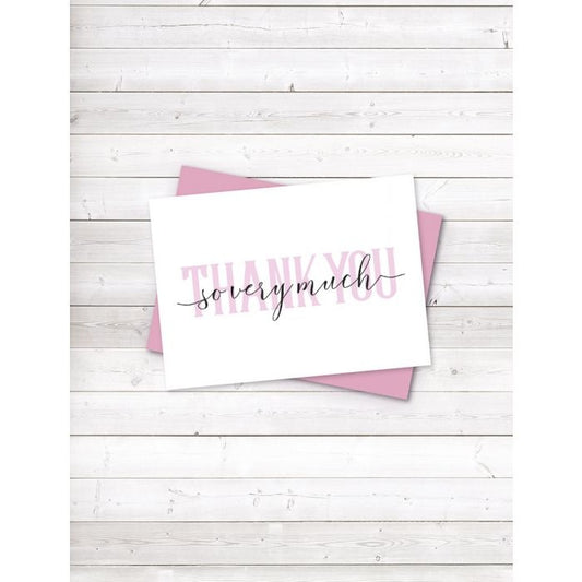 Crafter's Companion - Brush Thank You So Very Much - 4x6 Clear Stamps