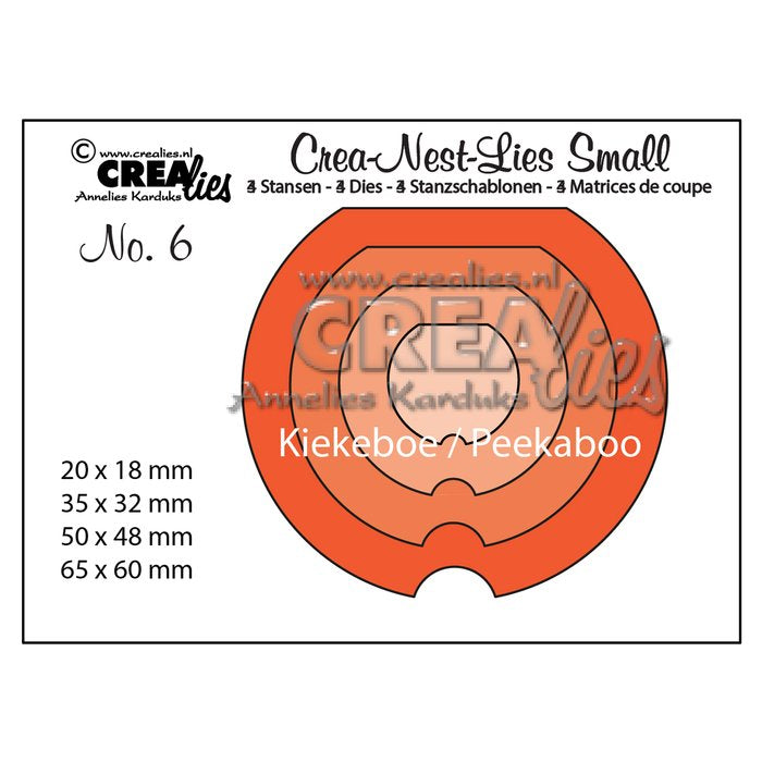 Crealies • Crea-Nest-Lies kleine Stanzschablonen no.6 Kuckuck rund