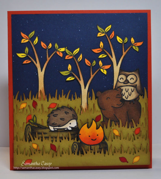 Die Cut "Critters In The Forest" by Lawn Fawn Beispiel
