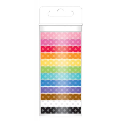 Doodlebug Washi Tape Dot Assortment 12 Rollen mit 12 Yards