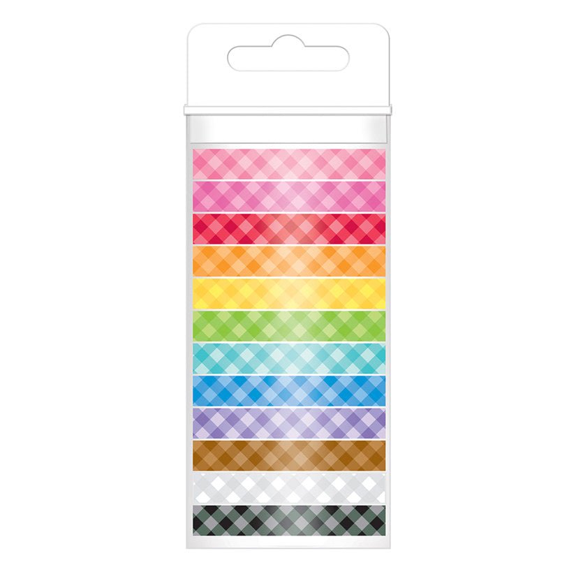 Doodlebug Washi Tape Gingham Assortment 12 Rollen mit 12 Yards