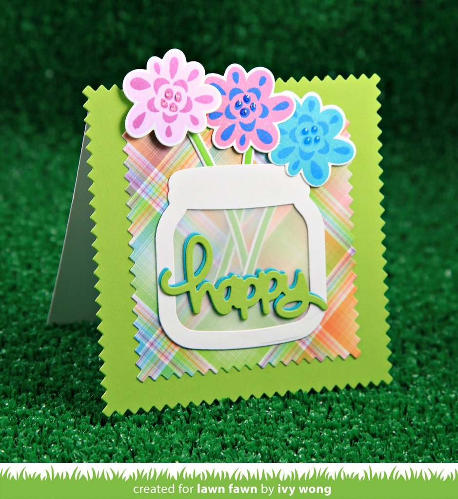 Lawn Fawn - Fab Flowers - Clear Stamp 4x6