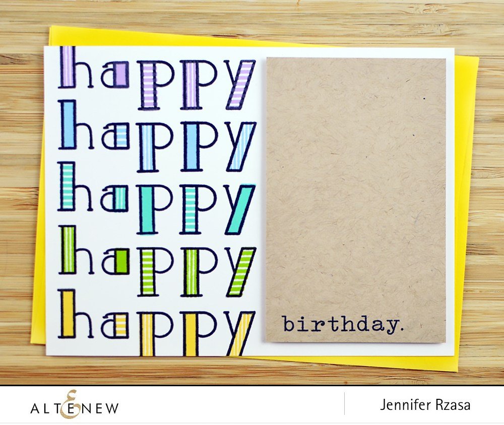 Altenew - Filled Alpha - Stempelset 4x6