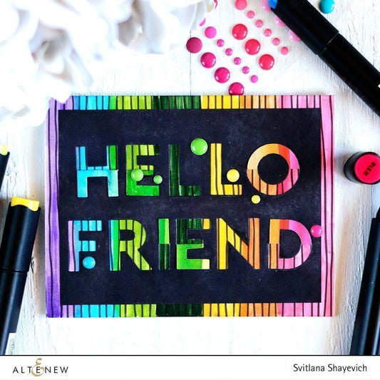 Altenew - Flat & Fold Alpha - Stanze