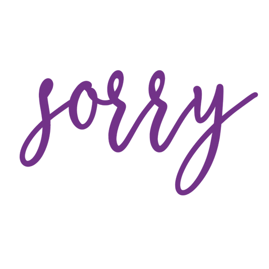 Gemini Stempel und Stanze Sorry you're leaving