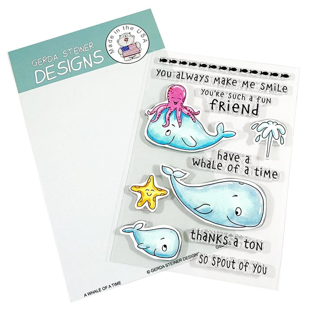 Gerda Steiner Designs - A Whale of a Time - Clear Stamps 4x6