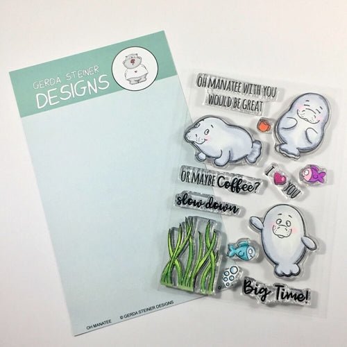 Gerda Steiner Designs - Oh Manatee - Clear Stamps 4x6