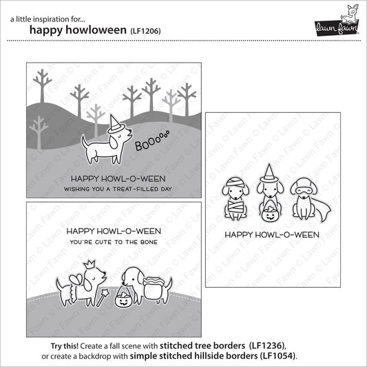 Lawn Fawn - happy howloween - Clear Stamp 4x6