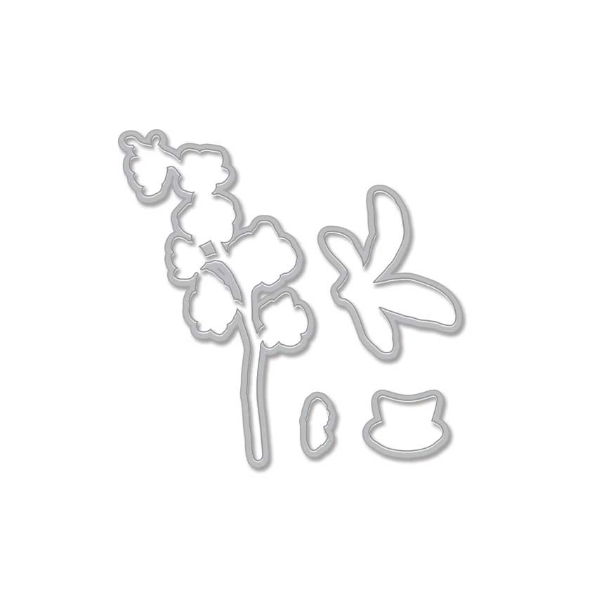 Hero Arts - Color Layering Orchid In A Pot Frame Cuts