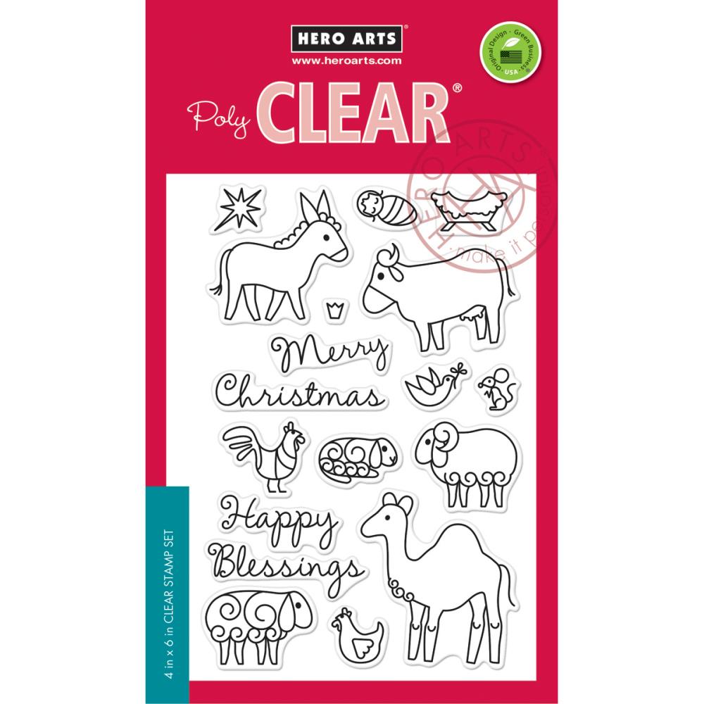 Hero Arts Clear Stamps 4"X6" - Animal Blessings