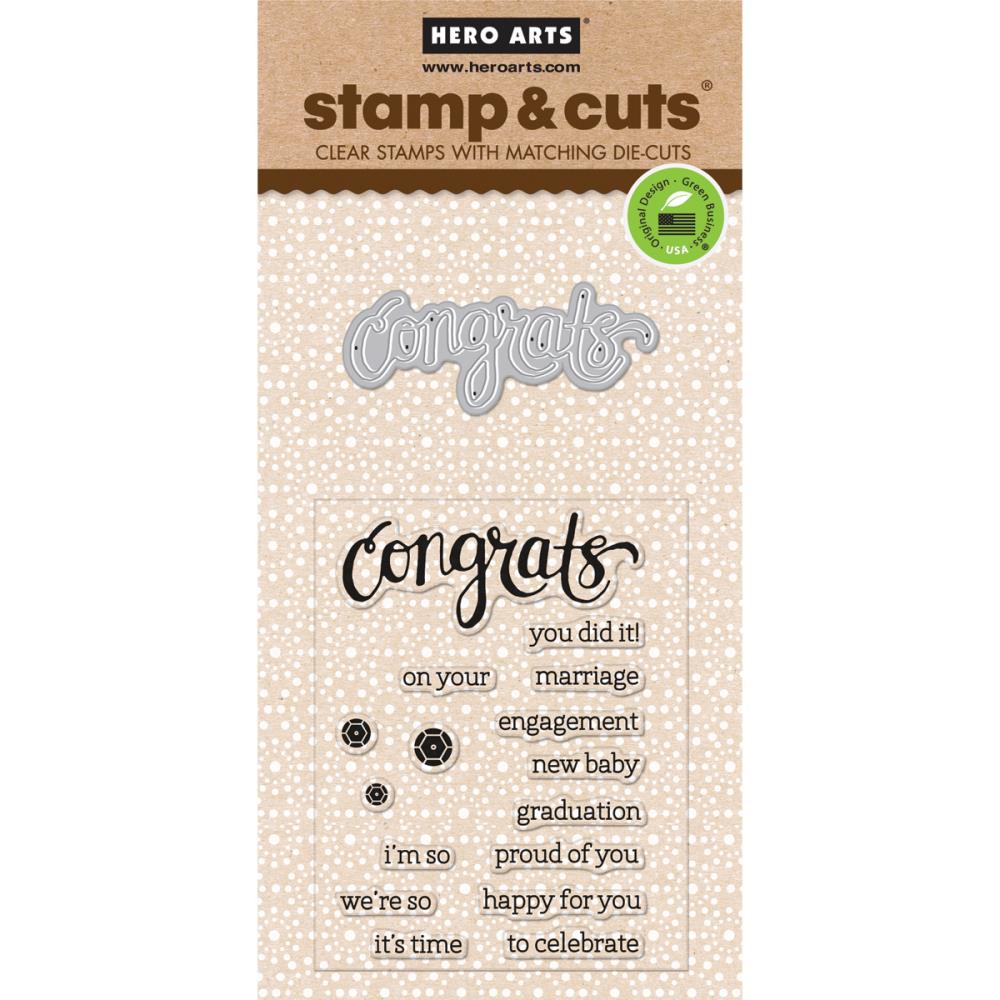 Hero Arts Stamp & Cuts - Congrats