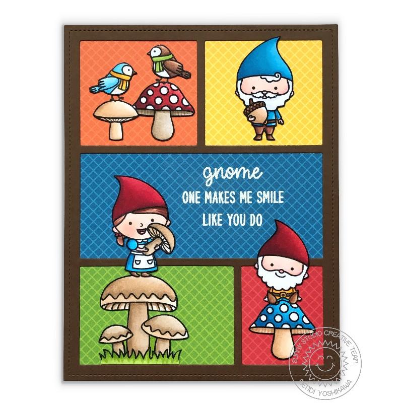 Sunny Studio - Home Sweet Gnome - Clear Stamps 4x6