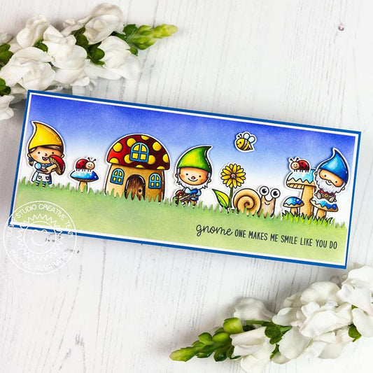 Sunny Studio Home Sweet Gnome Clear Stamps 4x6