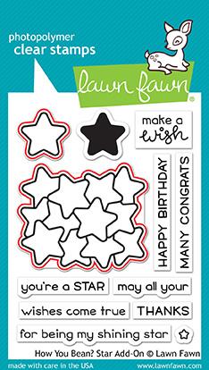 Lawn Fawn - How Have You Bean? Star Add-On - Stanzen
