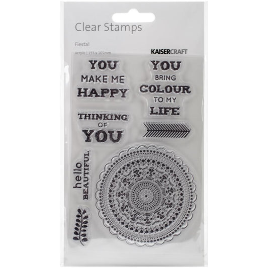 Kaisercraft - Clear Stamps 4x6" - Fiesta!