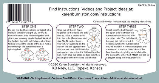 Karen Burniston Bitty Ball Pop-Up Stanzen