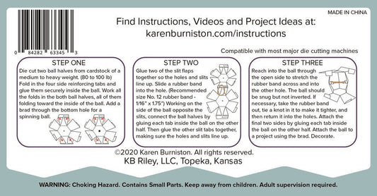 Karen Burniston Bitty Ball Pop-Up Stanzen
