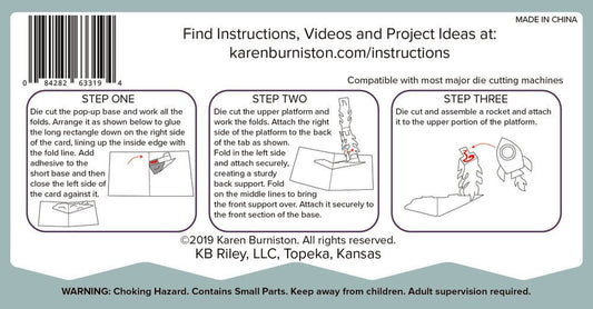 Karen Burniston Rocket Pop-Up Stanzen