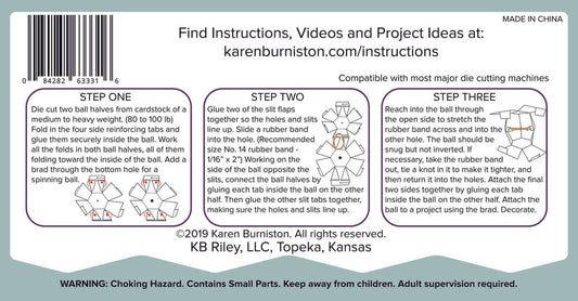 Karen Burniston Surprise Ball Pop-Up Stanzen