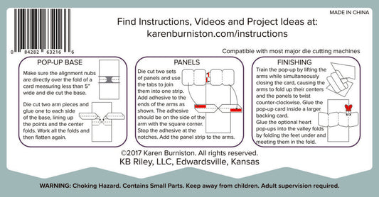 Karen Burniston - Twist Panel Pop-Up Stanzen