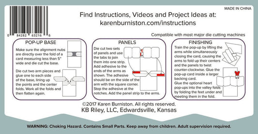 Karen Burniston - Twist Panel Pop-Up Stanzen