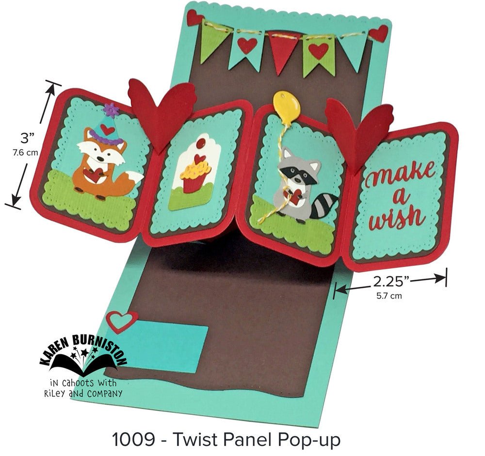 Karen Burniston - Twist Panel Pop-Up Stanzen