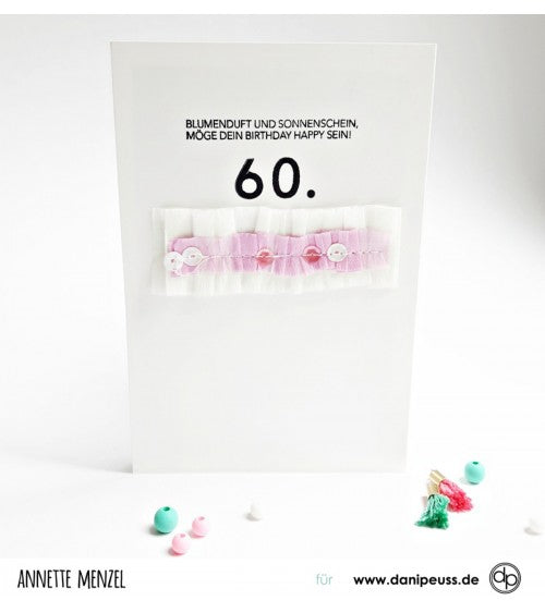 Klartext-Stempel - Geburtstag - Clear Stamp Set 4x6