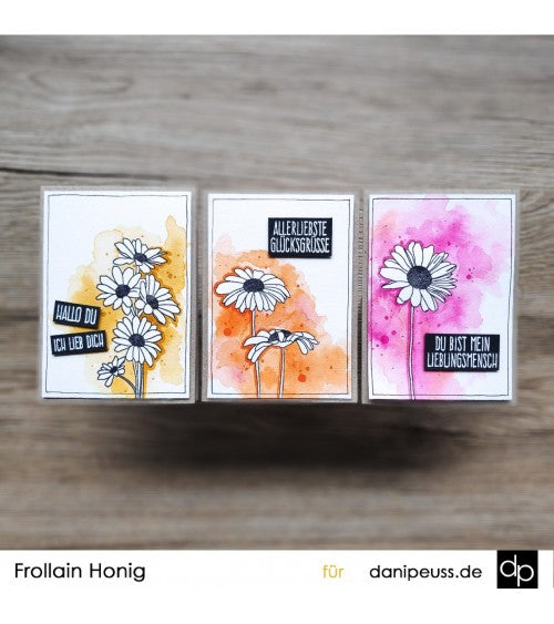 Klartext-Stempel - Glücksgrüsse - Clear Stamp Set 4x6