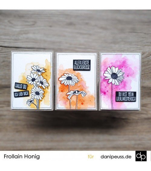 Klartext-Stempel - Glücksgrüsse - Clear Stamp Set 4x6
