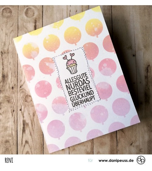 Klartext-Stempel - Torte zum Frühstück - Clear Stamp Set 4x6