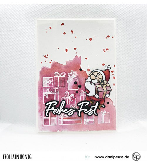 Klartext-Stempel - Weihnachten Marker - Clear Stamp Set 4x6