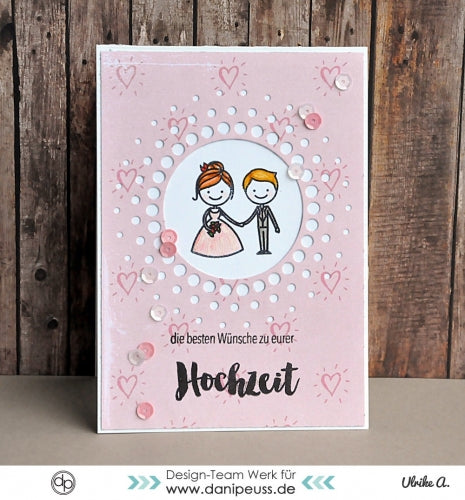 Klartext-Stempelset A6 - Hochzeit Glückwunsch