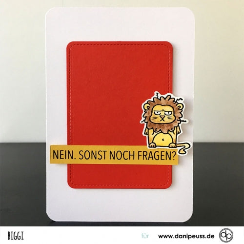 Klartext-Stempelset A6 "Sonst noch Fragen"