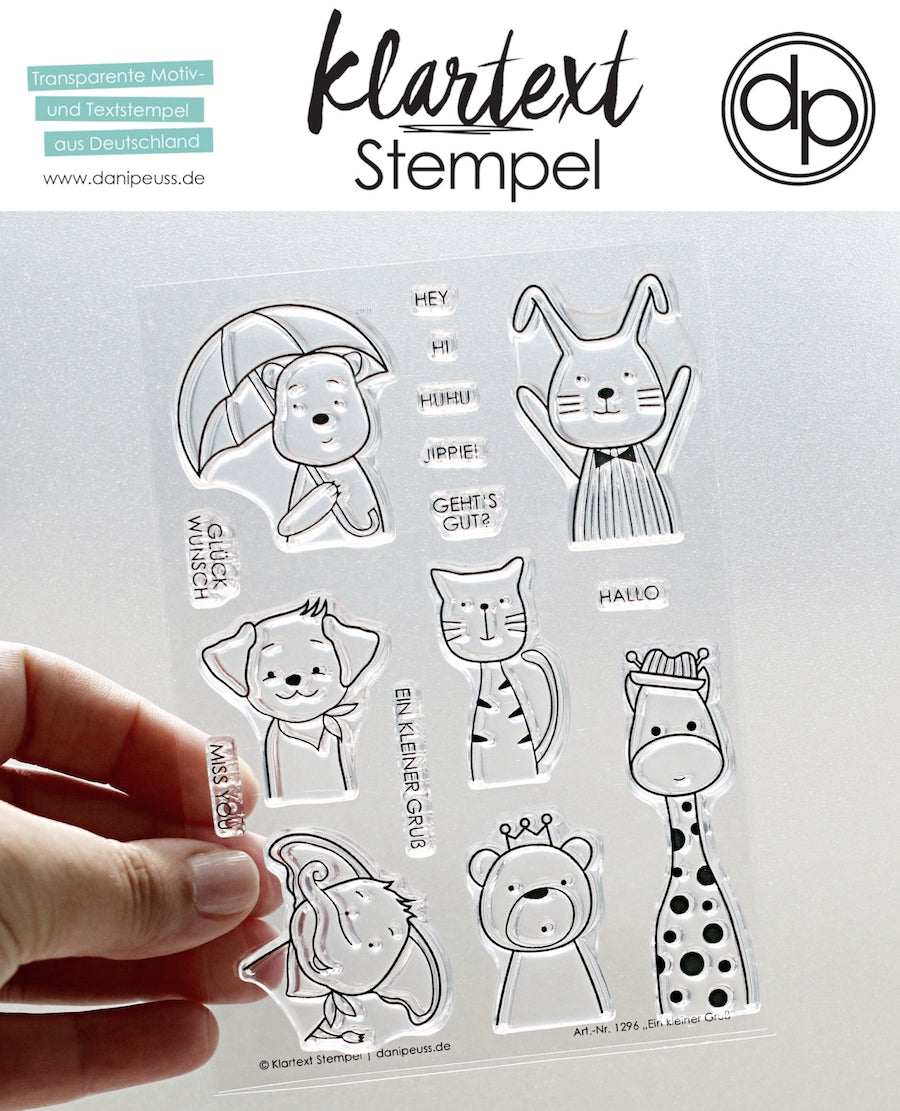 klartext stempel Ein kleiner Gruß