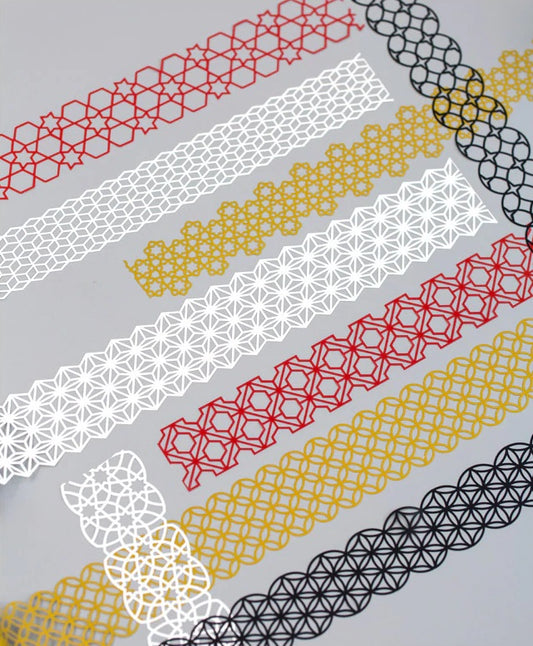 Lace & Masking Tape - Schwarz - Kreise