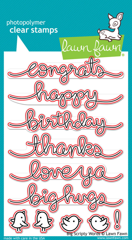 Lawn Fawn - Big Scripty Words Die