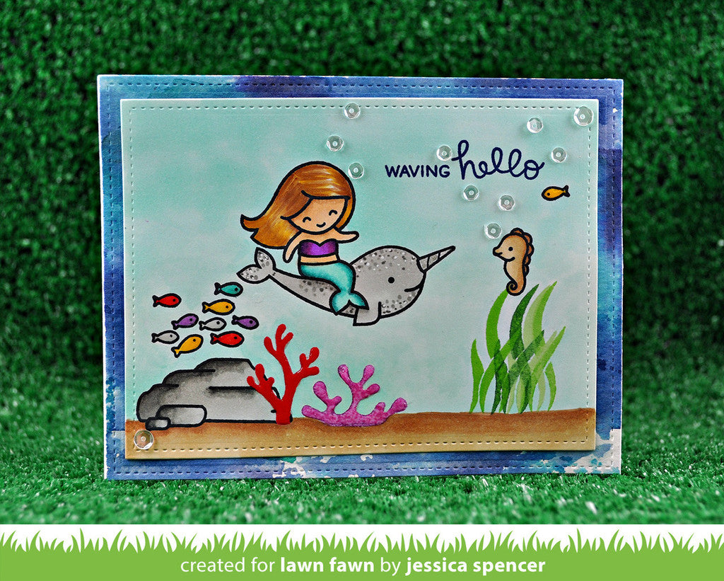 Lawn Fawn - Mermaid For You Clear Stamp
