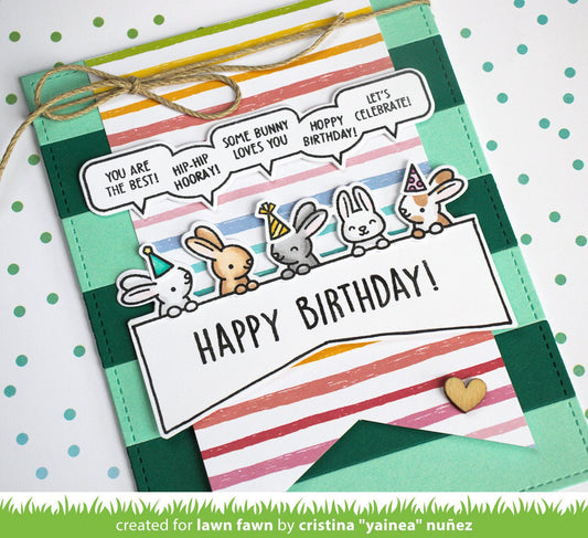 Lawn Fawn - All the party hats - Clear Stamp 3x4