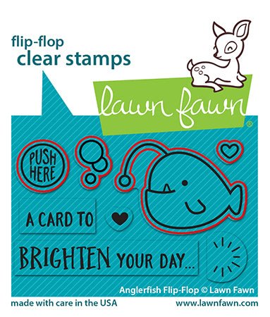 Lawn Fawn - Anglerfish flip-flop - Stanzschablonen