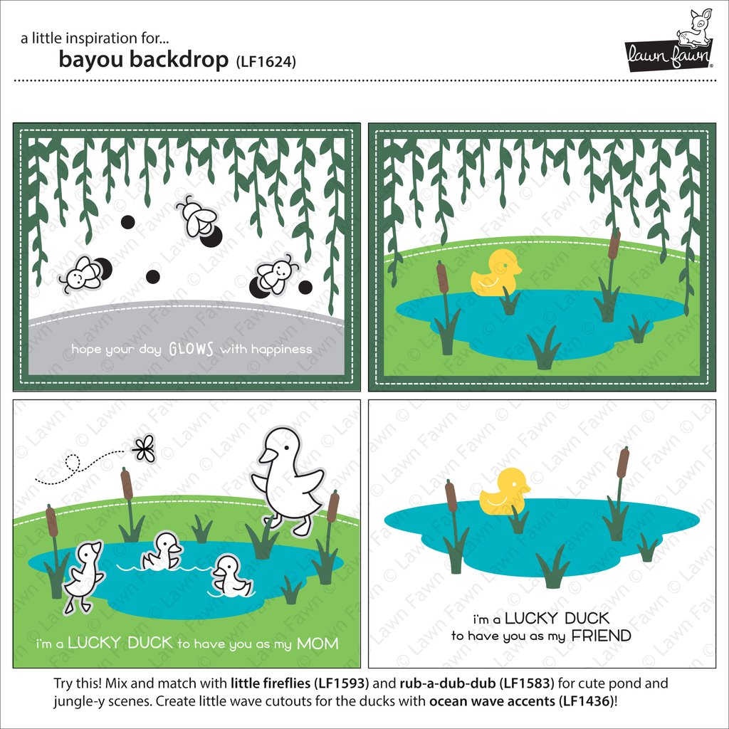 Lawn Fawn - Bayou Backdrop - Stanze