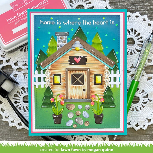 Lawn Fawn - Build-a-Cabin - Stand Alone Stanzen