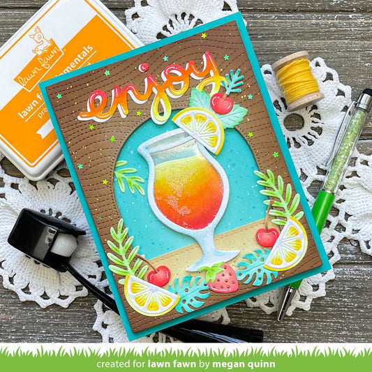 Lawn Fawn - Build-a-drink cocktail add-on - Stand alone Stanzschablone