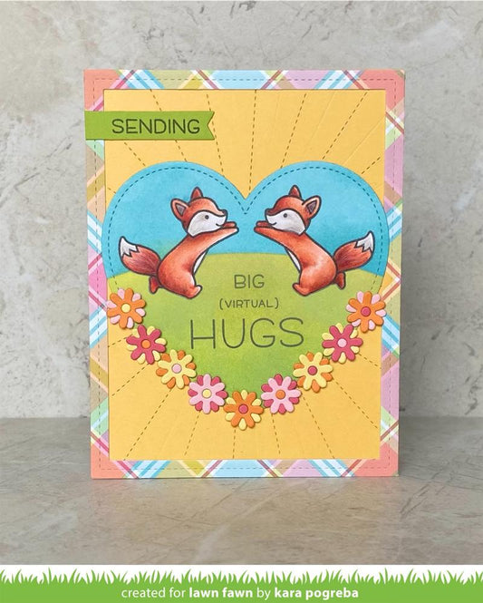 Lawn Fawn - Butterfly Kisses Flip-Flop - Clear Stamp Set 2x3