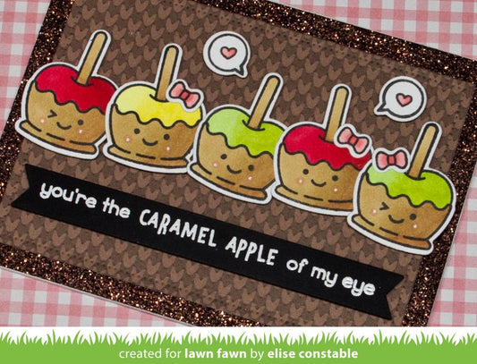 Lawn Fawn - Caramel Apple - Clear Stamps 2x3