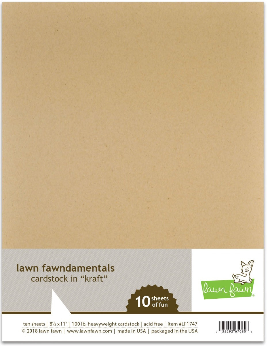 Lawn Fawn - Cardstock - Kraft