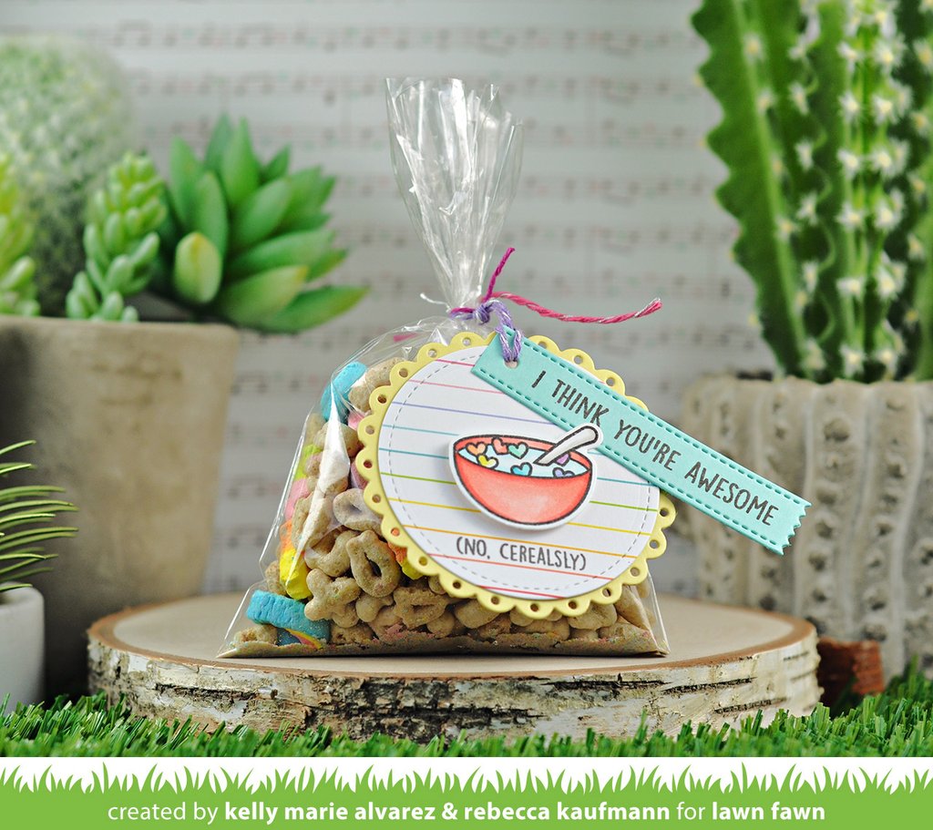Lawn Fawn - Cerealsly Awesome - Clear Stamps 2x3
