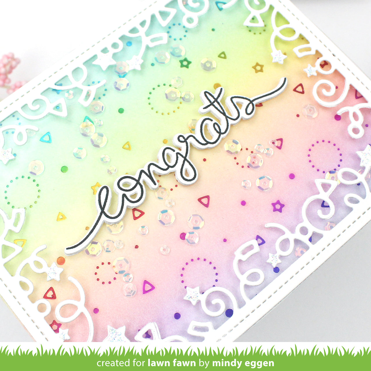 Lawn Fawn - Confetti background - Hot Foil Plates